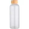 Miniatyrbilde 1 av Transparent Mirage Borosilikatglass 650 ml Drikkeflaske med Bambuslokk
