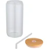 Miniatyrbilde 2 av Transparent Mirage 500 ml Borosilikat Glasskopp med Bambuslokk