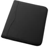 Miniatyrbilde 2 av Solid svart Ebony A4 Dokumentmappe med Glidelås