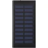 Miniatyrbilde 1 av Solid svart Stellar 8000 mAh Solcelledrevet Powerbank
