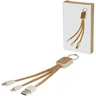 Miniatyrbilde 3 av Naturhvit Bates Hvetehalm og Kork 3-i-1 Ladekabel