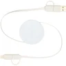 Miniatyrbilde 1 av Hvit Citala 5-i-1 Resirkulert Plast Uttrekkbar Ladekabel med 40W Hurtiglading