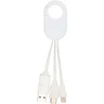 Miniatyrbilde 2 av Hvit Troop Resirkulert Plast 4-i-1  Ladekabel