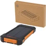 Miniatyrbilde 6 av Solid svart Altair 5000 mAh 10 W Resirkulert Plast Solcelledrevet Powerbank med Lommelykt