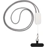 Miniatyrbilde 1 av Hvit Anser Rplast Nøkkelbånd for Smarttelefon med Innebygd 5-i-1 Ladekabel
