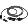 Miniatyrbilde 3 av Solid svart Smart RCS Resirkulert Magnetisk 5-i-1 Ladekabel 65W 100 cm