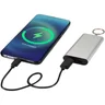 Miniatyrbilde 4 av Sølv Arcturus Resirkulert Aluminium 2000 mAh Powerbank med Nøkkelring