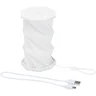 Miniatyrbilde 2 av Hvit Celestia Resirkulert Plast Sammenleggbar Bordlampe