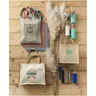 Miniatyrbilde 6 av Marineblå Varai 320 g/m2 Canvas og Jute 23L Shoppingbag