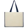 Miniatyrbilde 2 av Marineblå Varai 320 g/m2 Canvas og Jute 23L Shoppingbag