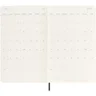 Miniatyrbilde 5 av Solid svart Moleskine 12M Kalender L med Dagsoversikt med Mykt Omslag