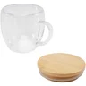 Miniatyrbilde 3 av Transparent klar Seasons Lenora 250 ml Bambuslokk Glasskopp