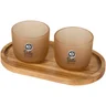 Miniatyrbilde 3 av Hale blue Seasons Male Sett med Serveringsbrett og Glasskopper