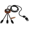 Miniatyrbilde 4 av Tre SCX.design C37 5-i-1 RPET Lysende Logo Ladekabel