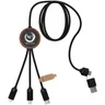 Miniatyrbilde 6 av Tre SCX.design C37 5-i-1 RPET Lysende Logo Ladekabel