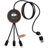 Miniatyrbilde 4 av Tre SCX.design C40 5-i-1 RPET Lysende Logo Ladekabel med 10W Ladeplate