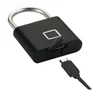 Miniatyrbilde 3 av Solid svart SCX.design T11 Smart Fingeravtrykk Hengelås