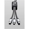 Miniatyrbilde 3 av Melert svart SCX.design C33 RPET 60W Lysende Logo Ladekabel
