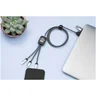 Miniatyrbilde 8 av Melert svart SCX.design C33 RPET 60W Lysende Logo Ladekabel