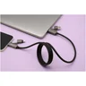 Miniatyrbilde 7 av Solid svart SCX.design C59 Silikon 100W Magnetisk  Ladekabel