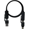 Miniatyrbilde 1 av Solid svart SCX.design C59 Silikon 100W Magnetisk  Ladekabel