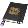 Miniatyrbilde 6 av Solid svart JournalBooks Alder A5 Notatbok med Hardt Omslag