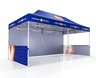 Miniatyrbilde 1 av Trykk på én side av veggene Telt Popup 6 x 3 meter inkl tak, bakvegg og to halvvegger