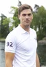 Miniatyrbilde 4 av Hvit Tracker Cool Dry Sport Pique Poloskjorte