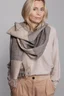 Miniatyrbilde 1 av Beige/dark grey Elvang Prague Superfine Alpakkaull Skjerf