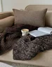 Miniatyrbilde 1 av Brown/black Elvang Cable Alpakkaull Pledd
