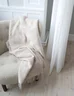 Miniatyrbilde 1 av Beige Elvang Basket Alpakkaull Pledd