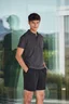 Miniatyrbilde 5 av Anthracite Melange Clique Basic Poloskjorte