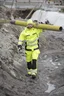 Miniatyrbilde 5 av Orange/Black Jobman 1283 Hi-Vis KL 3 Skalljakke Jakke