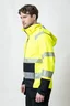 Miniatyrbilde 2 av Yellow/Black Jobman Hi-Vis Softshell  Jakke