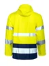 Miniatyrbilde 1 av Yellow/Navy Jobman 1566 Hi-Vis Kl 3 Teknisk Regnjakke