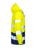Miniatyrbilde 3 av Yellow/Navy Jobman 1566 Hi-Vis Kl 3 Teknisk Regnjakke