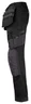 Miniatyrbilde 3 av Black/Black Jobman 2164 Stretch Håndverksbukse Arbeidsbukse