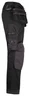 Miniatyrbilde 4 av Black/Black Jobman 2164 Stretch Håndverksbukse Arbeidsbukse