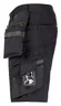 Miniatyrbilde 2 av Black/Black Jobman Stretch Arbeidsshorts