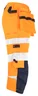 Miniatyrbilde 3 av Orange/Navy Jobman Hi-Vis Pirat Arbeidsbukse