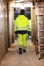 Miniatyrbilde 2 av Yellow/Black Jobman 2222 Star Varsel Håndverksbukse