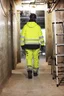 Miniatyrbilde 8 av Yellow/Black Jobman 2222 Star Varsel Håndverksbukse