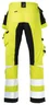 Miniatyrbilde 2 av Yellow/Black Jobman 2240 Stretch Varsel Håndverksbukse