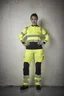 Miniatyrbilde 3 av Yellow/Black Jobman 2271 Varsel Stretch Håndverksbukse Dame