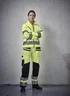Miniatyrbilde 4 av Yellow/Black Jobman 2272 Star Varsel Håndverksbukse Dame
