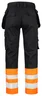 Miniatyrbilde 2 av Black/HV Orange Jobman 2277 Varsel Klasse 1 Håndverksbukse