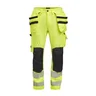 Miniatyrbilde 1 av Yellow/Black Jobman 2291 Stretch Varsel Håndversbukse