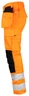 Miniatyrbilde 3 av Orange/Black Jobman 6523 Varsel Klasse 2 Håndverker Arbeidsbukse