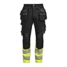 Miniatyrbilde 6 av Black/HV Yellow Jobman 2392 Stretch Hi-Vis Arbeidsbukse