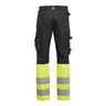 Miniatyrbilde 7 av Black/HV Yellow Jobman 2392 Stretch Hi-Vis Arbeidsbukse